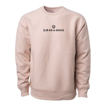 Load image into Gallery viewer, Sound it Out v4 (Liberation)- Premium Cross-Grain Crewneck (Dusty Pink)