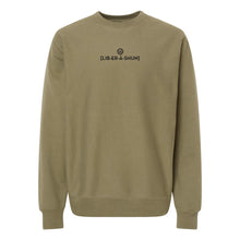 Load image into Gallery viewer, Sound it Out v4 (Liberation)- Premium Cross-Grain Crewneck (Olive)