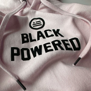 Energy I Be On AKA Black Powered - Premium Cross-Grain Hoodie (Dusty Pink)