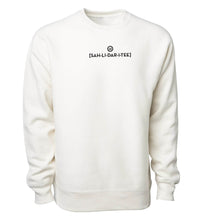 Load image into Gallery viewer, Sound it Out v3 (Solidarity)- Premium Cross-Grain Crewneck (Bone)