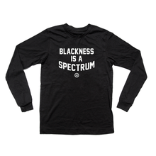 Load image into Gallery viewer, "Blackness Is A Spectrum" - Unisex Long-Sleeved Black T