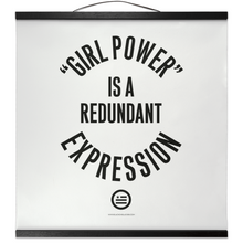 Load image into Gallery viewer, "GRL PWR" Hanging Canvas Print - White
