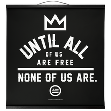 Load image into Gallery viewer, "None Of Us" Hanging Canvas Print - Black