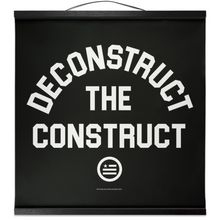 Load image into Gallery viewer, "Deconstruct The Construct" Hanging Canvas Print - Black