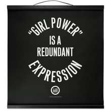 Load image into Gallery viewer, "GRL PWR" Hanging Canvas Print - Black