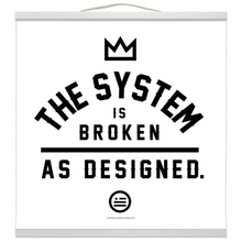 Load image into Gallery viewer, "As Designed" Hanging Canvas Print - White