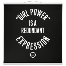 Load image into Gallery viewer, "GRL PWR" Hanging Canvas Print - Black