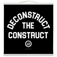 Load image into Gallery viewer, "Deconstruct The Construct" Hanging Canvas Print - Black