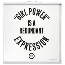Load image into Gallery viewer, "GRL PWR" Hanging Canvas Print - White