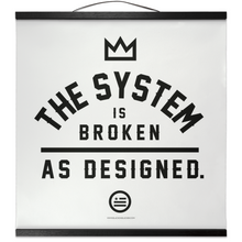 Load image into Gallery viewer, "As Designed" Hanging Canvas Print - White