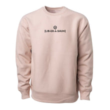 Load image into Gallery viewer, Sound it Out v4 (Liberation)- Premium Cross-Grain Crewneck (Dusty Pink)

