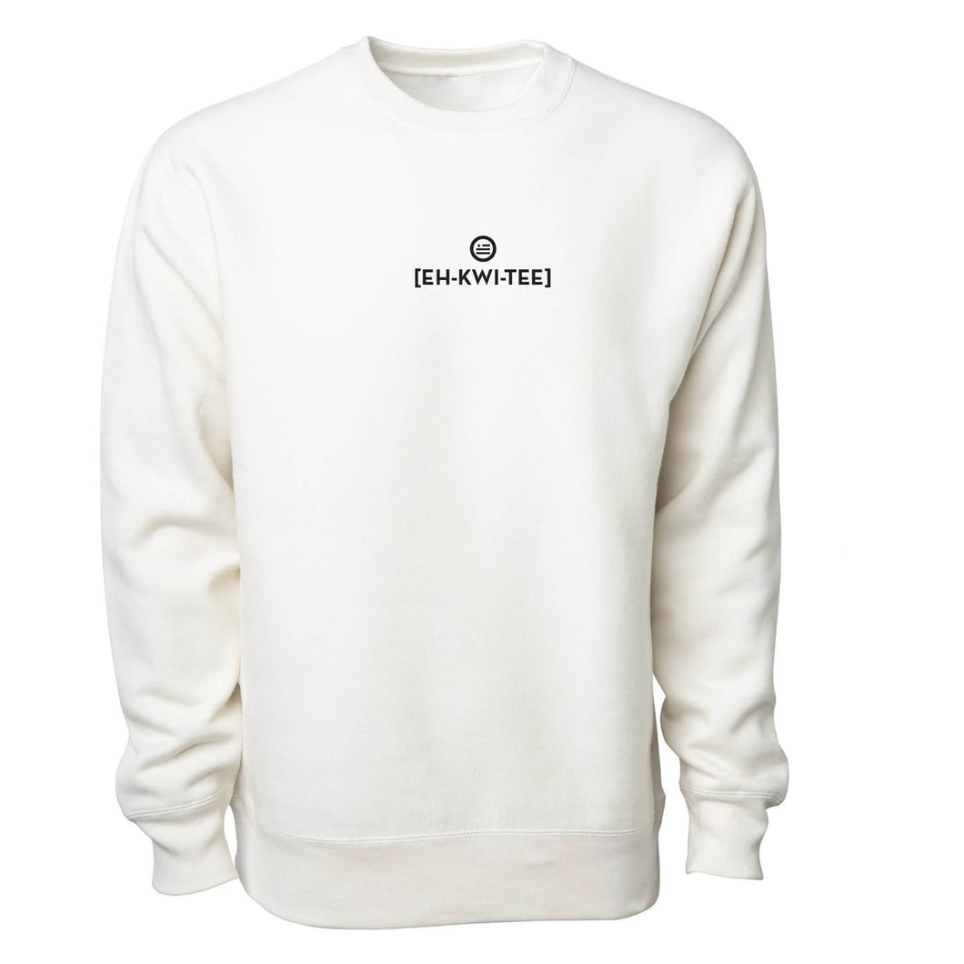 Sound it Out v2 (Equity)- Premium Cross-Grain Crewneck (Bone)