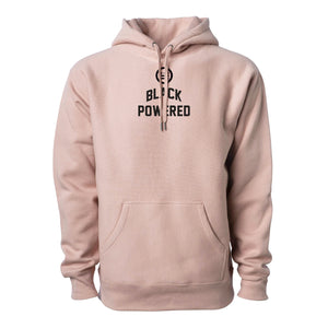 Energy I Be On AKA Black Powered - Premium Cross-Grain Hoodie (Dusty Pink)