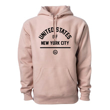 Load image into Gallery viewer, USNYC (United States of New York City) - Premium Cross-Grain Hoodie (Dusty Pink)
