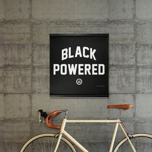 "Energy I Be On aka Black Powered" Hanging Canvas Print - Black