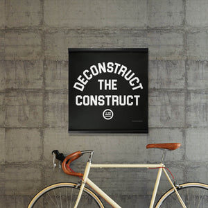 "Deconstruct The Construct" Hanging Canvas Print - Black