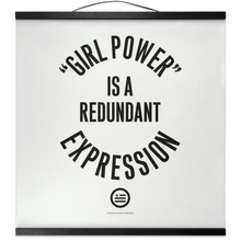 Load image into Gallery viewer, &quot;GRL PWR&quot; Hanging Canvas Print - White
