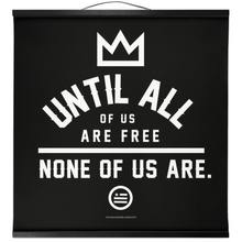 Load image into Gallery viewer, &quot;None Of Us&quot; Hanging Canvas Print - Black
