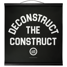 Load image into Gallery viewer, &quot;Deconstruct The Construct&quot; Hanging Canvas Print - Black
