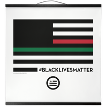 Load image into Gallery viewer, &quot;A Thin Red, Black and Green Line&quot; Hanging Canvas Print
