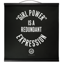 Load image into Gallery viewer, &quot;GRL PWR&quot; Hanging Canvas Print - Black
