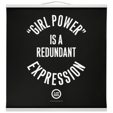 Load image into Gallery viewer, &quot;GRL PWR&quot; Hanging Canvas Print - Black
