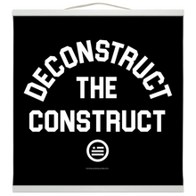 Load image into Gallery viewer, &quot;Deconstruct The Construct&quot; Hanging Canvas Print - Black

