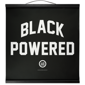 "Energy I Be On aka Black Powered" Hanging Canvas Print - Black