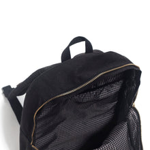 Load image into Gallery viewer, Black On Black Backpack - &quot;A Thin Red, Black and Green Line&quot;
