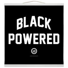 Load image into Gallery viewer, &quot;Energy I Be On aka Black Powered&quot; Hanging Canvas Print - Black
