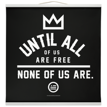 Load image into Gallery viewer, &quot;None Of Us&quot; Hanging Canvas Print - Black
