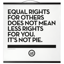 Load image into Gallery viewer, &quot;Not Pie&quot; Hanging Canvas Print - Bright
