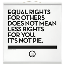 Load image into Gallery viewer, &quot;Not Pie&quot; Hanging Canvas Print - Bright
