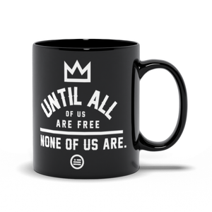 "None Of Us" Mug Black