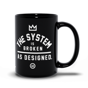 "As Designed" Mug Black